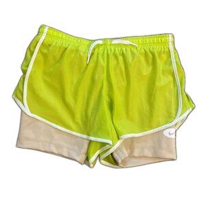 Nike Dri Fit Shorts Green Girl Size Large
